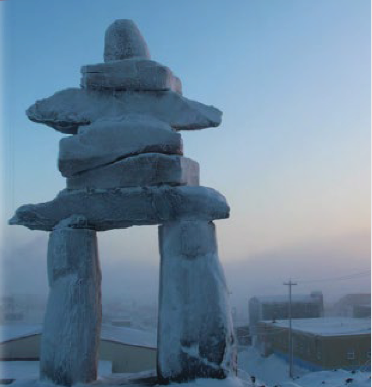 An inuksuk 