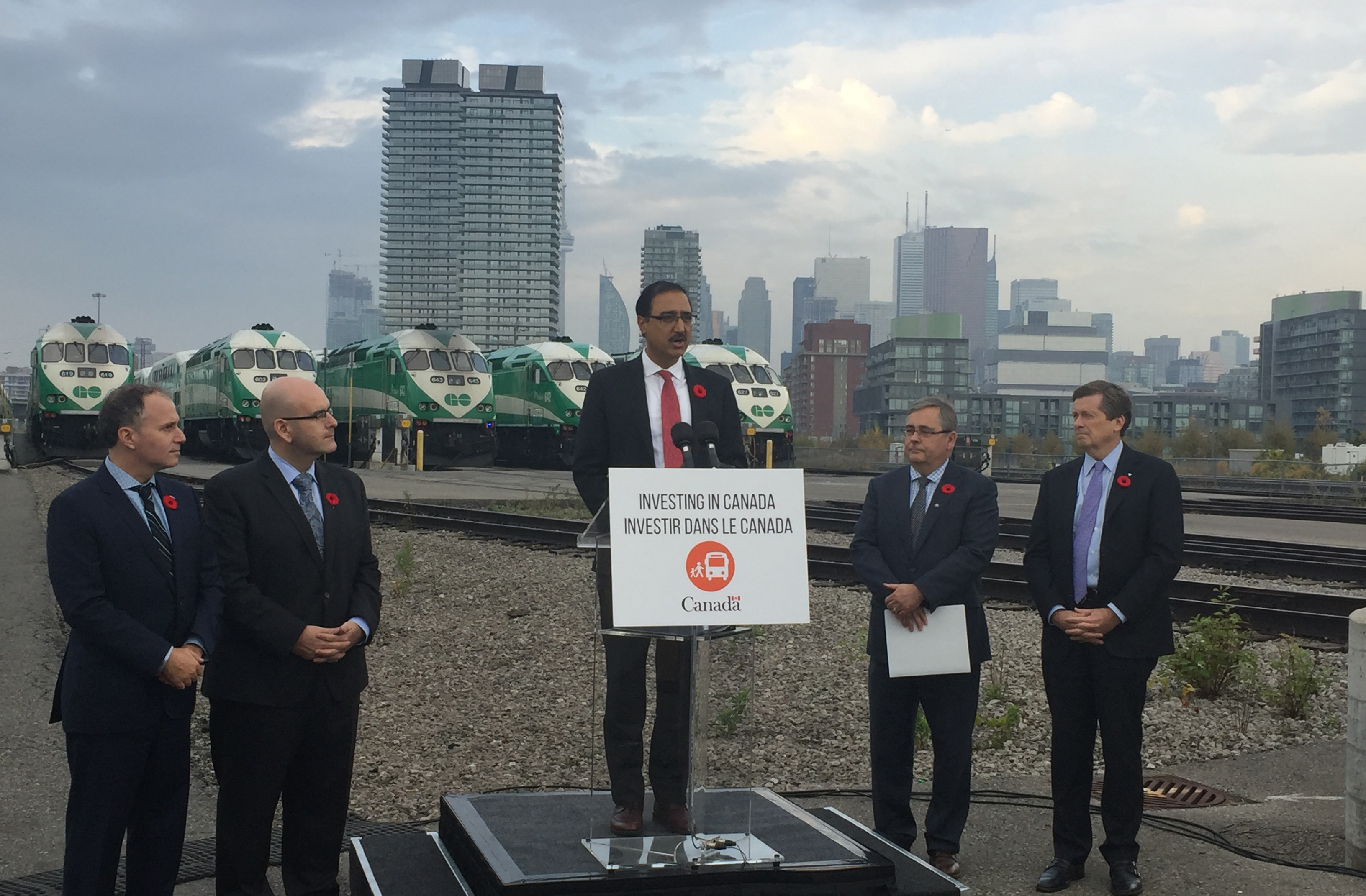 Announcing additional investments for public transit infrastructure in Toronto