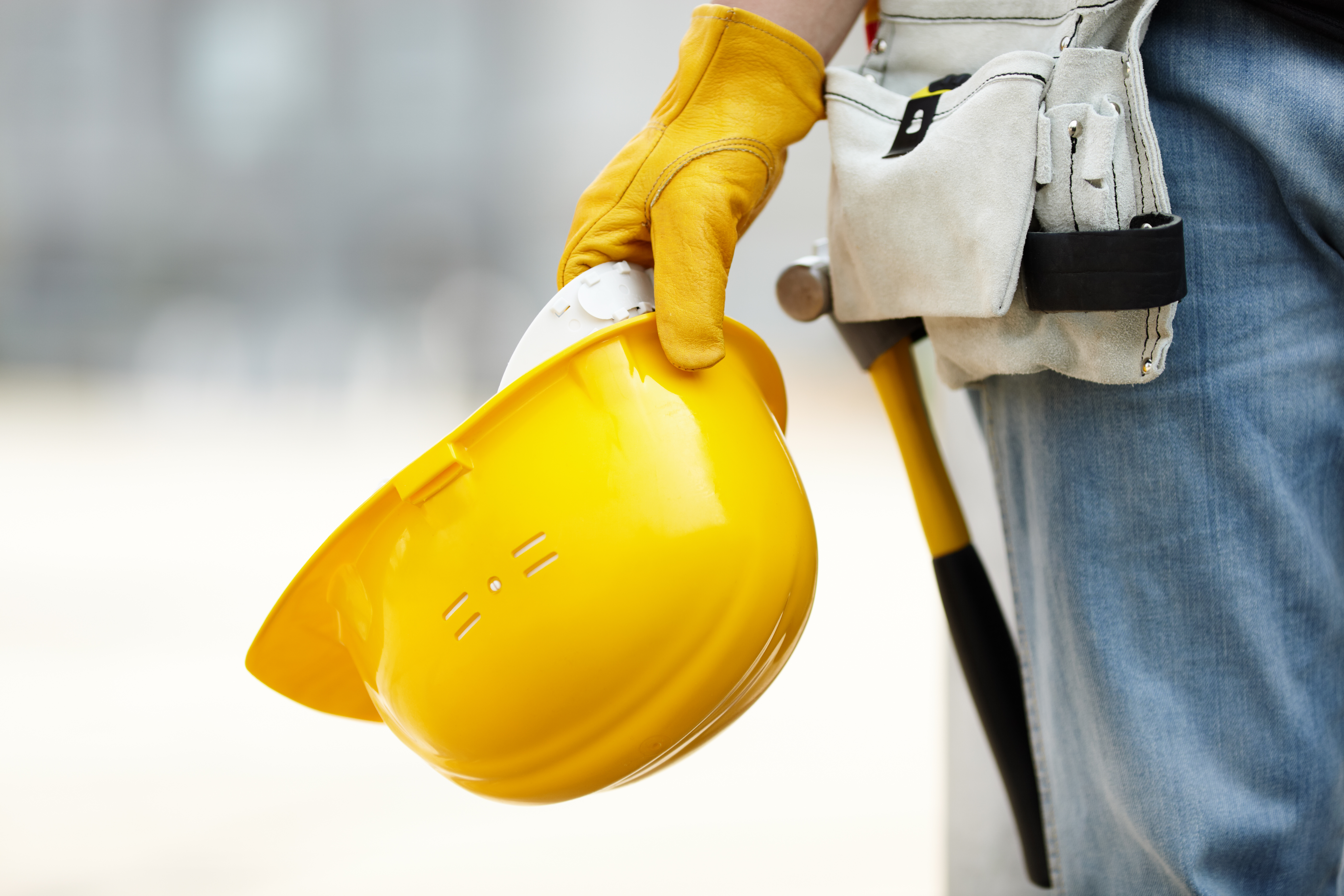 Construction hat and tool belt