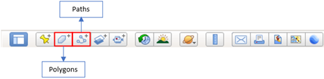 ‘Add path or polygon’ icon