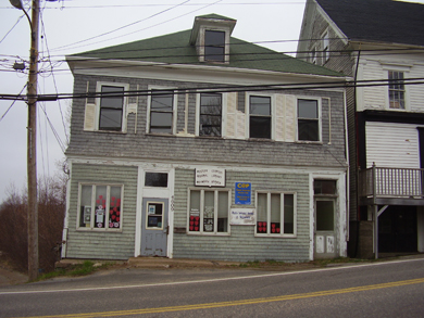The old, 2-storey Weymouth Public Library building