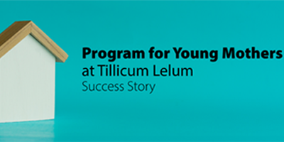 Program for Young Mothers at Tillicum Lelum. Success Story. A wooden house figurine.